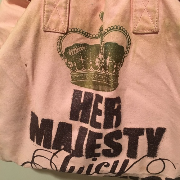 JUICY COUTURE Pink Canvas Beach Icon Tote - Picture 2 of 4